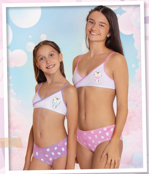 Codigo: 523 -- marey lenceria -- conjunto cruzado algodon con lycra estampado con culotte